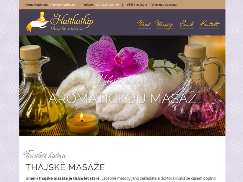 Thajské masáže Thip